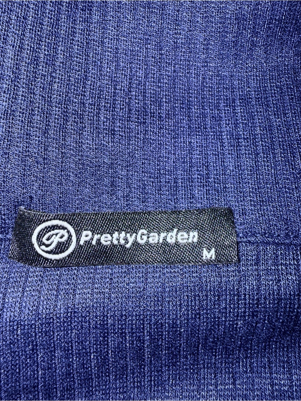 AthLeisure Preppy Prettygarden Relaxed Navy Ribbed Joggers with Drawstring Waist - Picture 5 of 8